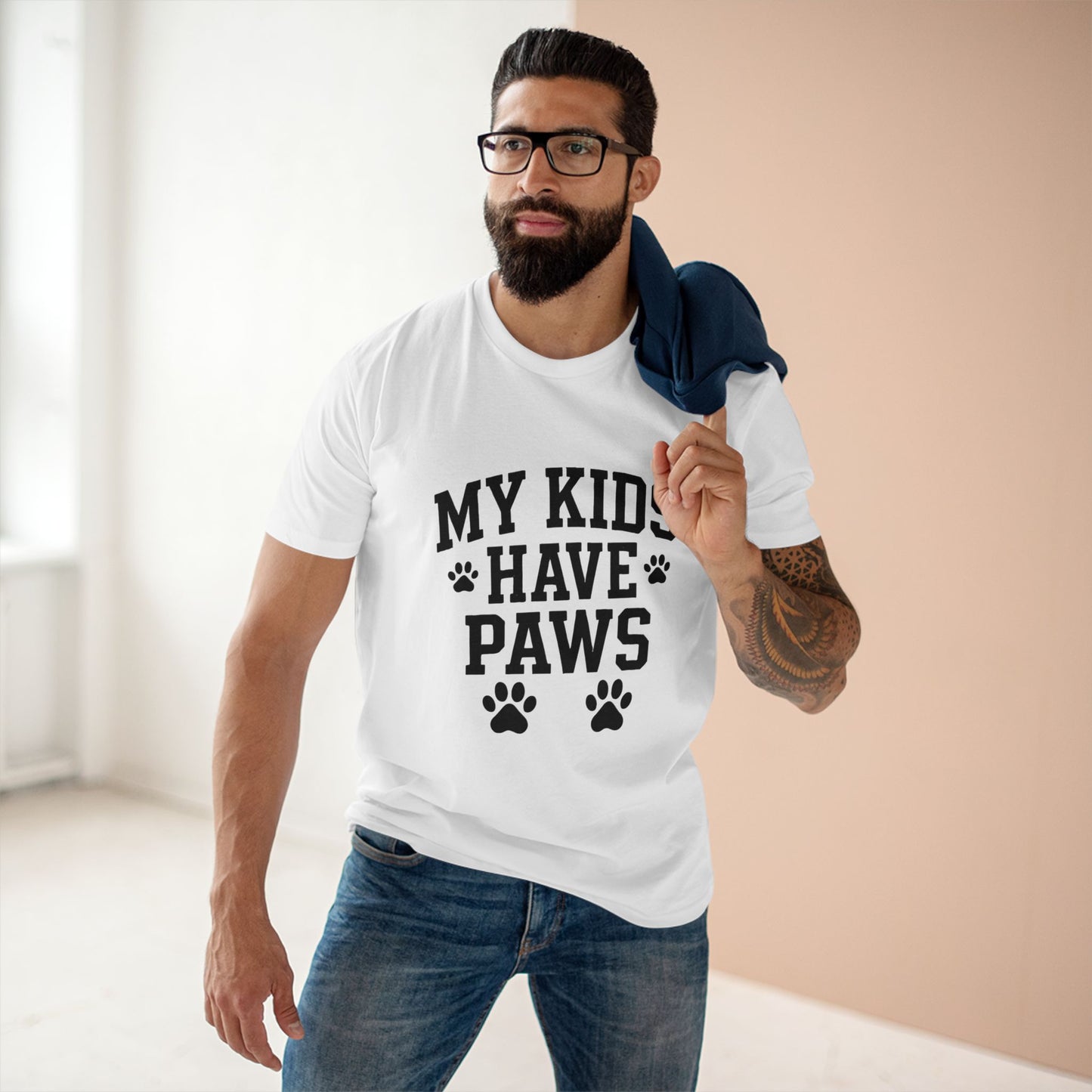 My Kids Have Paws - Funny Pet Parent Unisex Premium T-Shirt for Dog & Cat Lovers