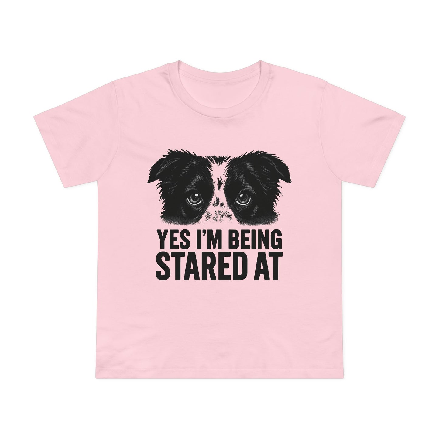 “Yes I’m Being Stared At” Border Collie Graphic Women's Premium T-Shirt