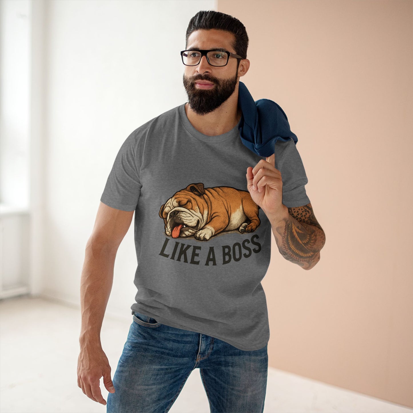 Sleeping Bulldog "Like a Boss" Unisex Premium T-Shirt