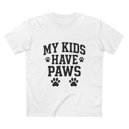 My Kids Have Paws - Funny Pet Parent Unisex Premium T-Shirt for Dog & Cat Lovers