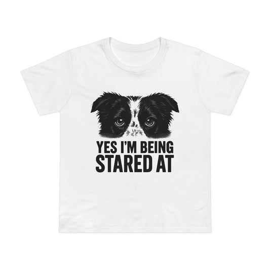 “Yes I’m Being Stared At” Border Collie Graphic Women's Premium T-Shirt