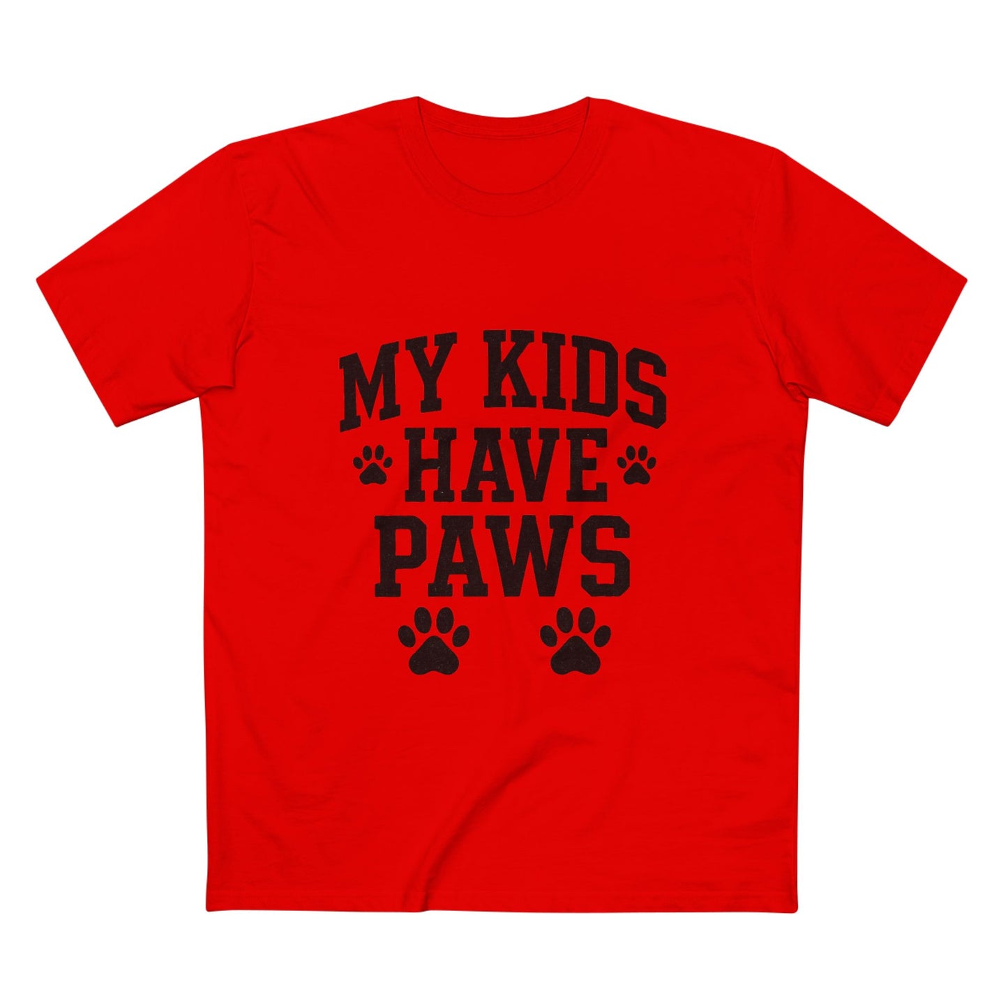 My Kids Have Paws - Funny Pet Parent Unisex Premium T-Shirt for Dog & Cat Lovers